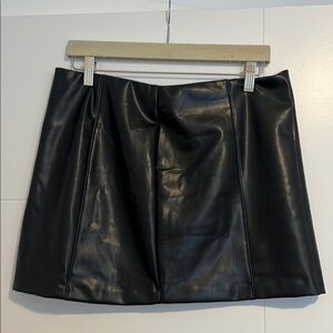 Abercrombie Scarlett Vegan Leather Mini Skort